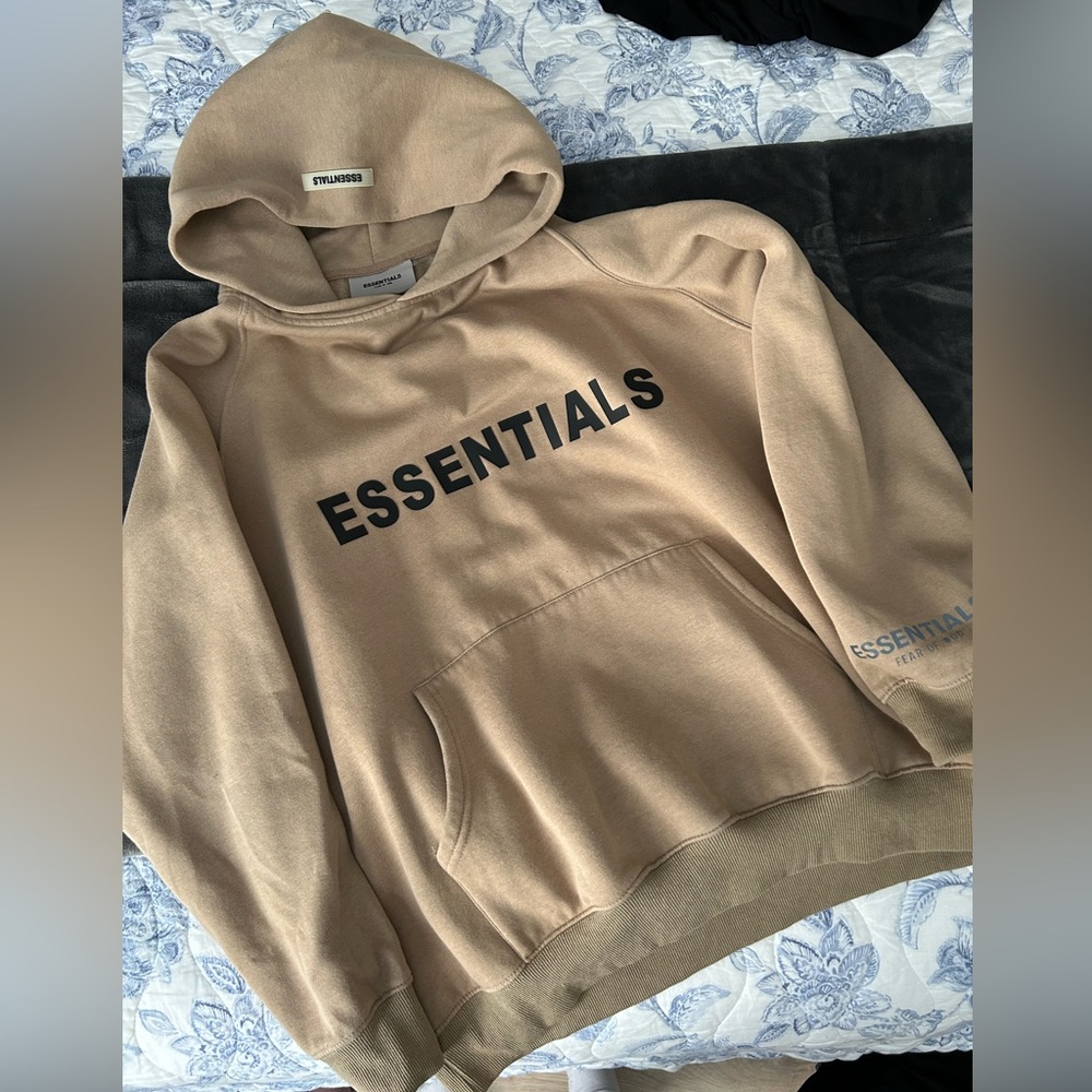 Essentials Fear of God Tan Hoodie